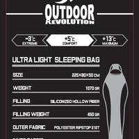 Outdoor Revolution שק שינה ULTRALIGHT