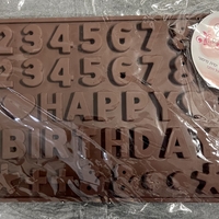 שבלונה מספרים ו happy birthday