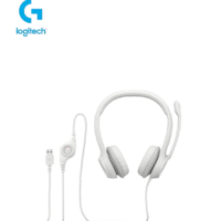 Logitech H390 USB COMPUTER HEADSET Off-White