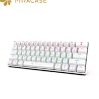 Miracase MMCK100 – لوحة مفاتيح ميكانيكية سلكية بيضاء