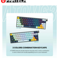 מקלדת גיימנג מכנית קצרה FANTECH ATOM63 MK874V2