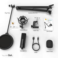 ميكروفون FIFINE K780A STUDIO USB MIC KIT