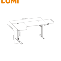 طاولة ألعاب GMD09-2 على شكل L