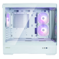صندوق جيمينج أبيض ZALMAN P30 ARGB mATX CASE - White