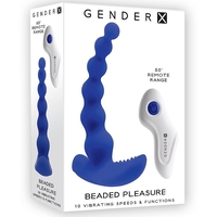 חרוזים רוטטים אנאליים מסילקון לעונג אחורי-Gender X