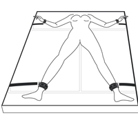 סט קשירה יוקרתי למיטה-Easytoys Fetish Collection