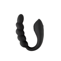 ויברטור אנאלי משולב רוטט וגמיש לגירוי כפול-Black Velvets