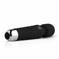 שרביט קסמים שחור רוטט לדגדגן ולעינוג זוגי-EasyToys