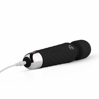 שרביט קסמים שחור רוטט לדגדגן ולעינוג זוגי-EasyToys