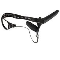 סטראפ און דילדו שחור כפול-You2Toys