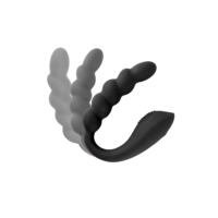 ויברטור אנאלי משולב רוטט וגמיש לגירוי כפול-Black Velvets