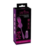 ביצי אהבה רוטטות לגירוי הנרתיק עם שלט-JAVIDA