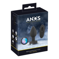 פלאג אנאלי רוטט עם תאורת לד  ANOS RC