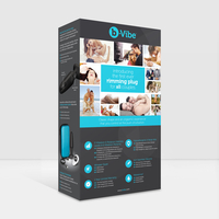 B-VIBE - פלאג אנאלי רוטט עם שלט רחוק רימינג 2 שחור