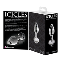 פלאג אנאלי נטיף קרח זכוכית-Icicles
