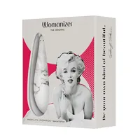 יונק הדגדגן Womanizer מרלין מונרו לבן