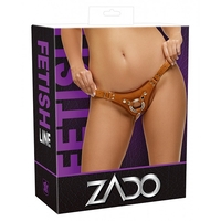 רתמת רצועה מעור חלק וטבעי-ZADO