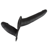 סטראפ און דילדו שחור כפול-You2Toys