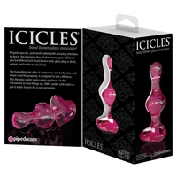 פלאג נטיף זכוכית לחדירה אנאלית-Icicles