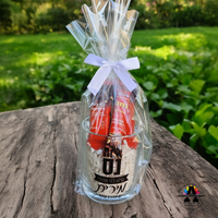 ספל זכוכית במיתוג אישי עם מילוי- נס קפה