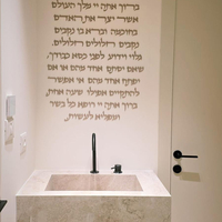 מזמור לתודה- אותיות לקיר