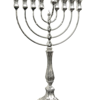 חנוכיה גולן נר מרובע ריקוע