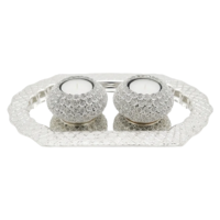 מבצע לפסח - זוג פמוטים שולחניים ומגש