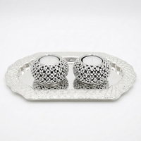 מבצע לפסח - זוג פמוטים שולחניים ומגש