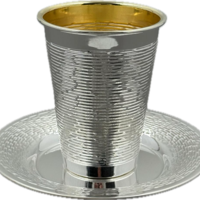 סט כוס בלז ריקוע פסים לרוחב