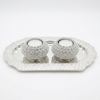 מבצע לפסח - זוג פמוטים שולחניים ומגש