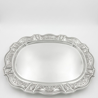 מגש כסף מקושט