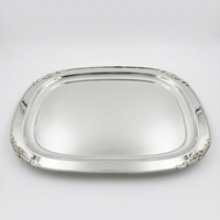 מגש כסף מעוטר