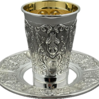 סט כוס בלז ריקוע מהודר - חדש