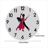 LOVELA שעון קיר | Ballroom dance couple design