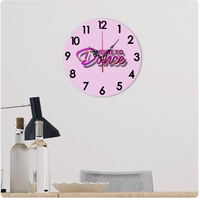 LOVELA שעון קיר | Time to dance Pink design