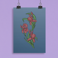 Floral Poster A4