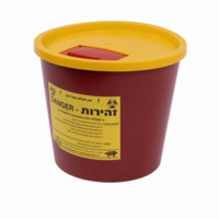 פח מחטים לפסולת דוקרנית 5 ליטר