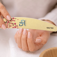 פצירה מקצועית חצי ירח רב־פעמית דו־צדדית 100/180 - 12 יחידות
