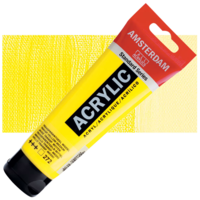 צבע אקריליק צהוב שקוף בינוני, 120 מ״ל Amsterdam Standard Series