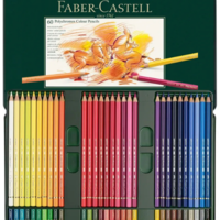 סט עפרונות שמן קופסת פח – 60 עפרונות  Faber-Castell Polychromos