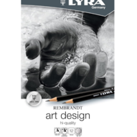 עפרונות רישום  גרפיט לאמנים – Lyra Rembrandt Art Design (סט 12 עפרונות)
