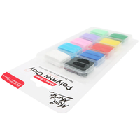 סט חימר פולימרי לאפייה 12 צבעים – 100 גרם Mont Marte Make n Bake Polymer Clay