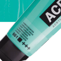 צבע אקרילי טורקיז ירקרק 661 (Turquoise Green) 120 מ״ל  Amsterdam Standard