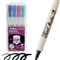 סט טושים ללוח מחיק - Artline Supreme Whiteboard Marker