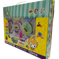 קליי דול סופר לייט - ערכת חימר קליל 12 צבעים 50 גרם לכל צבע