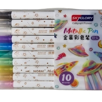 סט טושים מטאליים 10 צבעים SKyGlory Metallic Pen