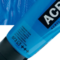 צבע אקריליק אמסטרדם מסדרת Standard – גוון ציאן יסודי (Primary Cyan 572)