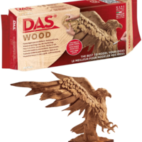 חימר דמוי עץ מתייבש באוויר 700 גרם DAS Wood Modeling Clay