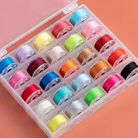 סט סלילי חוט תפירה – 25 צבעים + קופסת אחסון