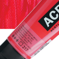 צבע אקריליק אמסטרדם מסדרת Standard אדום שקוף בינוני 120 מ״ל (Transparent Red Medium)